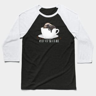 Sleepy Sloth | Cup Of Slothee | Coffee Lover Baseball T-Shirt